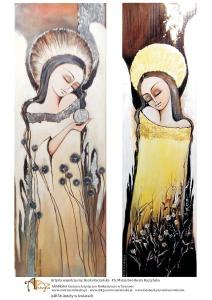 Papier ryżowy A4 Anioły w kwiatach A4R36