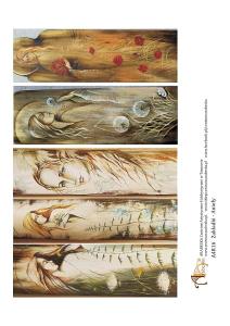 Papier soft A4 Anioły - zakładki A4R16 pergamin