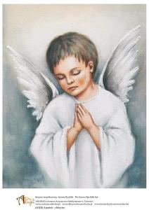 Papier ryżowy A4 Aniołek Chłopiec A4R30