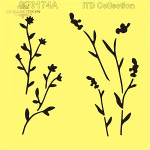 Szablon 16x16cm ST0174A kwiatki