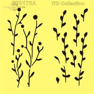Szablon 16x16cm ST0176A gałązki