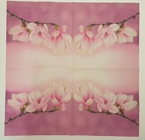 Serwetka MAKI 1 sztuka magnolia różówe tło