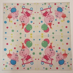 Serwetka DAISY 1 sztuka świnka PEPE