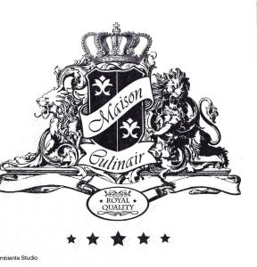 Serwetka Nouveau 33x33 1 sztuka - Maison Culinair Black