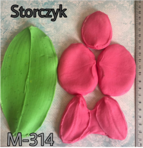 Zestaw moldów do foamiranu m-314 Storczyk "L"