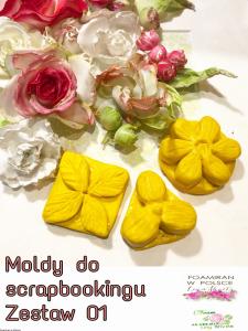 Zestaw moldód do foamiranu Scrapbooking małe kwiatki