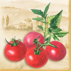 Serwetka Nouveau 33x33 1 sztuka - Tomatoes terra