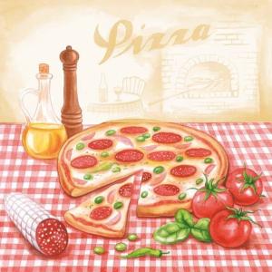 Serwetka Ambiente 33x33 1 sztuka - Pizza