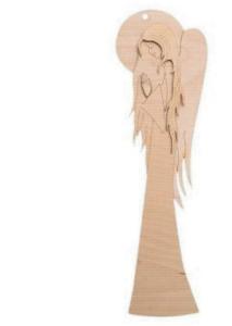 Anioł sklejka 55cm wzór 3