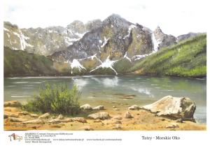 Papier ryżowy A4 TATRY Morskie Oko