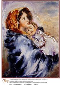 Papier ryżowy A5 Matka Boska z Dzieciątkiem wzór 4 A5I9