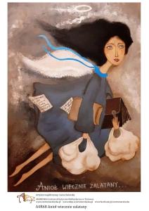 Papier ryżowy A4 Anioł wiecznie zalatany A4R68