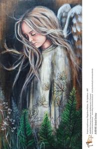 Papier ryżowy A4 Anioł leśny A4R48