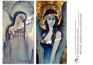 Papier ryżowy A4 Wspomnienie. Anioł ze złotym wiankiem A4R51