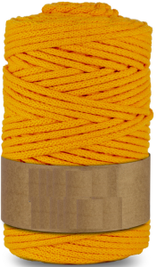 Sznurek pleciony 5mm 100m - złocisty
