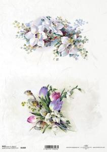 Papier ryżowy A4 R1989 Bukiety x 2 wiosenne