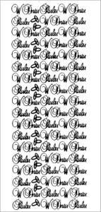 Naklejka ażurowa "W dniu ślubu obrączki" złota