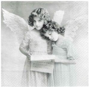 Serwetka Sagen 1 sztuka Dziewczynki Anioły