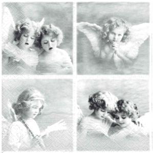 Serwetka Sagen 1 sztuka Dzieci Anioły w kwadratach