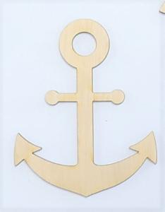 Sklejka kotwica mała 10x8cm AD