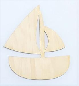 Sklejka łódka mała 10x9cm AD