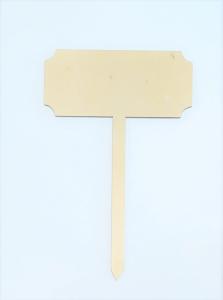 Sklejka tabliczka prostokątna wycięta 12,5x5,5cm  AD