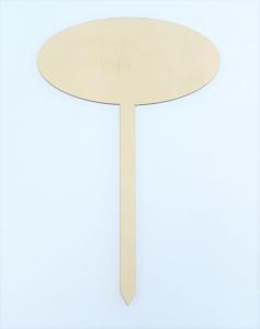 Sklejka tabliczka owalna 12,5x6cm  AD