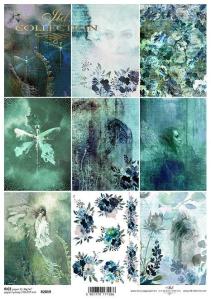 Papier ryżowy A4 R2019 prostkąty las świtezianka