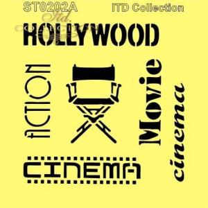 Szablon 16x16cm ST0202A Hollywood