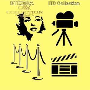 Szablon 16x16cm ST0203A Kino