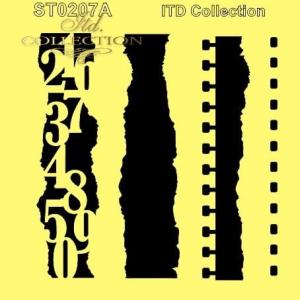 Szablon 16x16cm ST0207A Bouriury