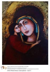 Papier ryżowy A4 Matka Boska z dzieciątkiem wzór 5 A4I25