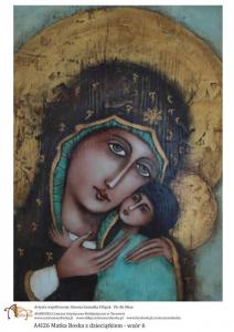 Papier ryżowy A4 Matka Boska z dzieciątkiem wzór 6 A4I26