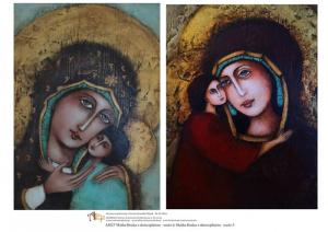 Papier ryżowy A4 Matka Boska z dzieciątkiem wzór 6 i wzór 5 A4I27