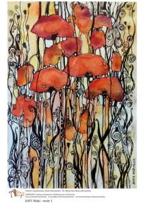 Papier ryżowy A4 MAKI wzór 1 A4F1