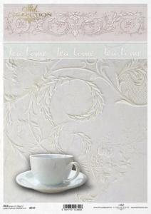 Papier ryżowy A4 R0757 tea time filiżanka