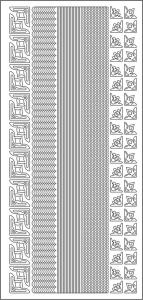 Naklejka ażurowa "szlaczki " R674 - złoty