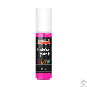 Farba do tkanin 20ml GLOW różowy 37494 PENTART.
