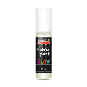 Farba do tkanin 20ml GLOW jasna zieleń 37490 PENTART