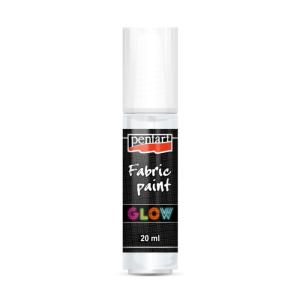 Farba do tkanin 20ml GLOW żółty 37492 PENTART