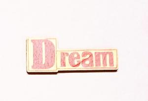 Dekor ze sklejki DREAM 7x2,5cm 1 sztuka