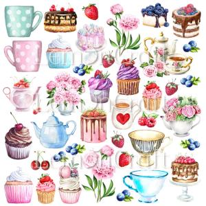 Papier scrap 30,5x30,5cm 1 kartka Something Sweet - Cutonts 02