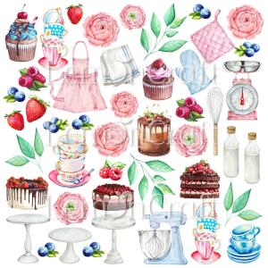 Papier scrap 30,5x30,5cm 1 kartka Something Sweet - Cutonts 01