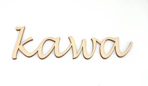 Napis ze sklejki KAWA wzór 2