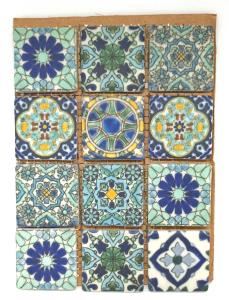 MOZAIKA ANATOLIA kwadrat z granatem 12 elementów