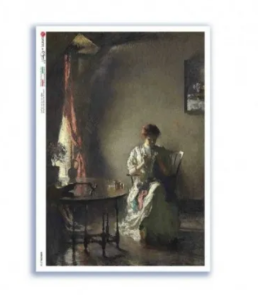 Papier ryżowy A4 Kabieta szyjąca ART-0124