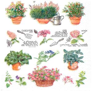 Serwetka AHA 1 sztuka - zioła / ogrodnik