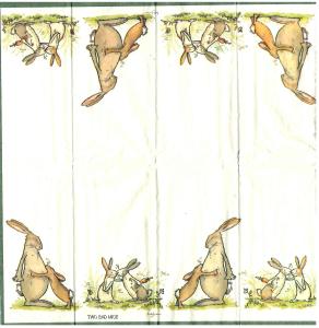 Serwetka IHR 1 sztuka chusteczka Zając "You are the best"