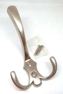 Wieszak podwójny srebrny 13cm