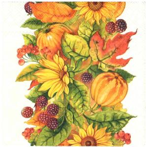 Serwetka Ambiente 33x33 1 sztuka - Jesień / dynia